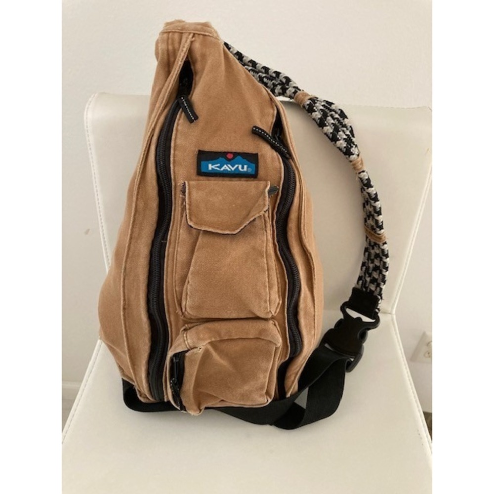 Kavu Canvas Rope Sling Bag Tan